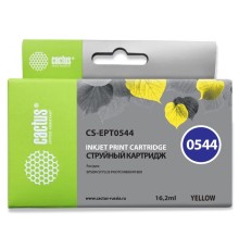 Картридж струйный Cactus CS-EPT0544 желтый (16.2мл) для Epson Stylus Photo R800/R1800