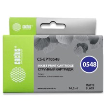 Картридж струйный Cactus CS-EPT0548 черный матовый (16.2мл) для Epson Stylus Photo R800/R1800