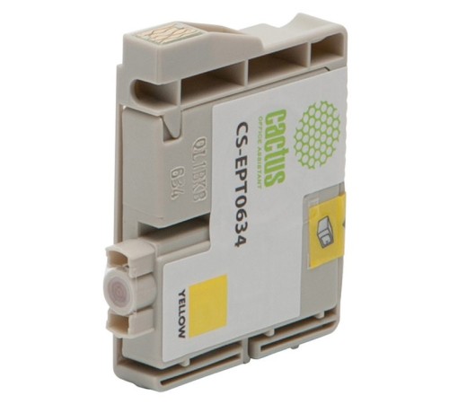 Картридж струйный Cactus CS-EPT0634 желтый (10мл) для Epson Stylus C67/C87/CX3700/CX4100/CX4700