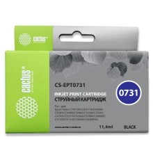 Картридж струйный Cactus CS-EPT0731 черный (11.4мл) для Epson Stylus С79/C110/СХ3900/CX4900/CX5900/CX7300/CX8300/CX9300