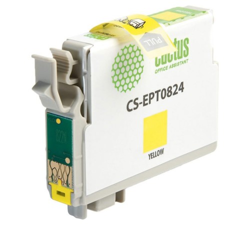 Картридж струйный Cactus CS-EPT0824 желтый (13.8мл) для Epson Stylus Photo R270/290/RX590