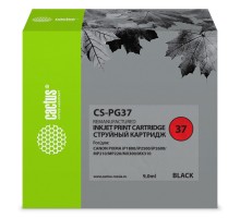 Картридж струйный Cactus CS-PG37 черный (9мл) для Canon Pixma iP1800/iP1900/iP2500/iP2600/MP140/MP190/MP210/MP220/MP470/MX300/MX310
