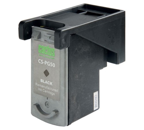 Картридж струйный Cactus CS-PG50 черный (18мл) для Canon Pixma MP150/MP160/MP170/MP180/MP450/MP460/iP2200/MX300/MX310/JX200/JX210/JX210p/JX500/JX510/JX510P