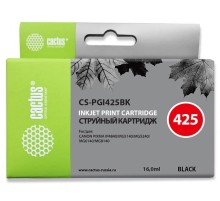 Картридж струйный Cactus CS-PGI425BK черный пигментный (16мл) для Canon Pixma iP4840/MG5140/5240/6140/8140/MX884