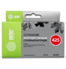 Картридж струйный Cactus CS-PGI425BK черный пигментный (16мл) для Canon Pixma iP4840/MG5140/5240/6140/8140/MX884