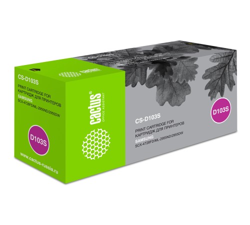 Картридж лазерный Cactus CS-D103S MLT-D103S черный (1500стр.) для Samsung SCX-4728FD/ML-2955ND/2955DW