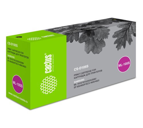 Картридж лазерный Cactus CS-D105S MLT-D105S черный (1500стр.) для Samsung ML-1910/1915/2525/2580/SCX-4600/4623/SF-650