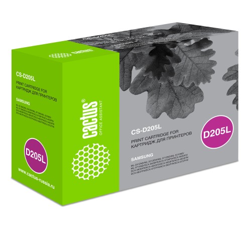 Картридж лазерный Cactus CS-D205L MLT-D205L черный (5000стр.) для Samsung ML-3310/3710/SCX-5637/4833