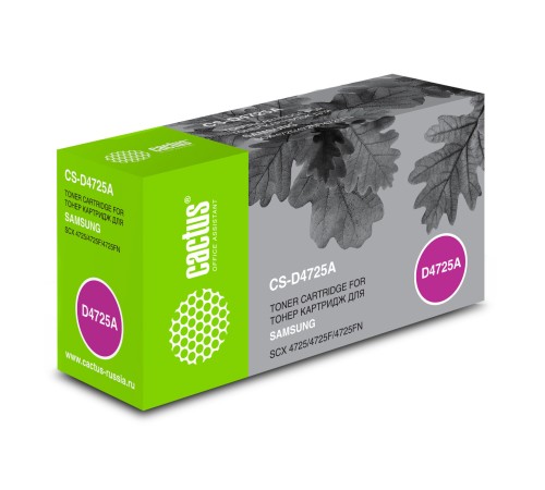 Картридж лазерный Cactus CS-D4725A SCX-D4725A черный (3000стр.) для Samsung SCX-4725/4725F/4725FN