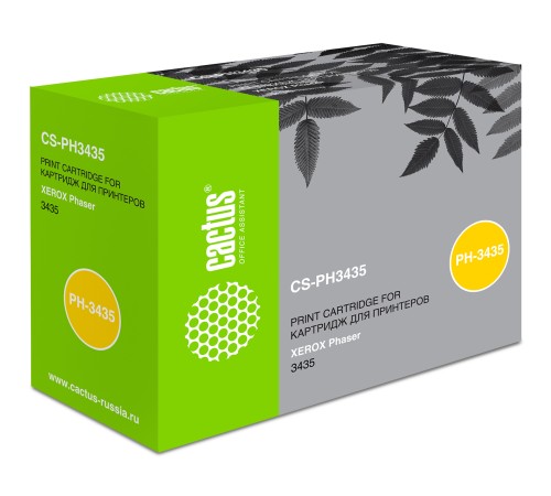 Картридж лазерный Cactus CS-PH3435 106R01415 черный (10000стр.) для Xerox Phaser 3435/3435dn