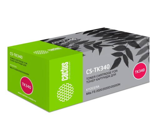 Картридж лазерный Cactus CS-TK340 черный (12000стр.) для Kyocera Mita FS 2020/2020D/2020DN