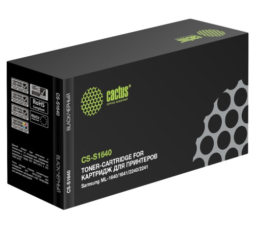 Картридж лазерный Cactus CS-S1640 D108S CS-S1640 MLT-D108S черный (1500стр.) для Samsung ML-1640/1641/2240/2241