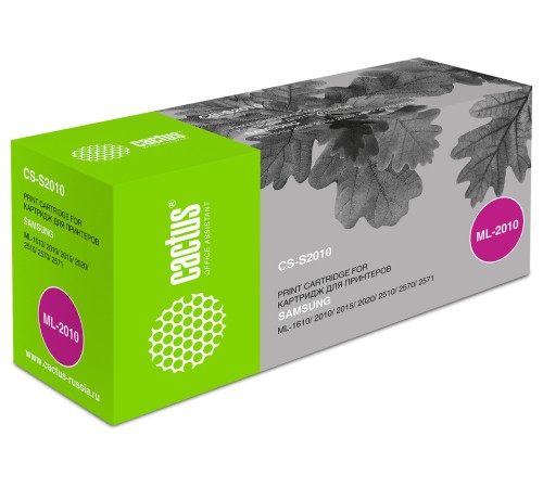 Картридж лазерный Cactus CS-S2010 ML-2010D3 черный (3000стр.) для Samsung ML-1610/2010/2015/2020/2510/2570/2571
