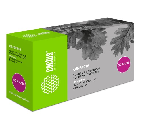 Картридж лазерный Cactus CS-S4216 SCX-4216D3 черный (3000стр.) для Samsung SCX-4016/4116/4216/4216F/SF-560/565/565P/750/755/755P