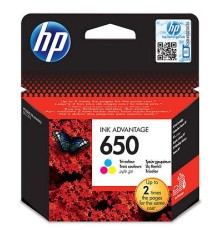 Картридж струйный HP 650 CZ102AE многоцветный (200стр.) для HP DJ IA 2515/2516