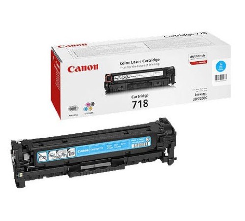 Картридж лазерный Canon 718C 2661B002 голубой (2900стр.) для Canon LBP7200/MF8330/8350