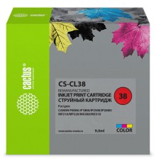 Картридж струйный Cactus CS-CL38 многоцветный (9мл) для Canon Pixma iP1800/iP1900/iP2500/iP2600/MP140/MP190/MP210/MP220/MP470/MX300/MX310
