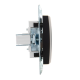 Розетка компьютерная 1-м СП Karina RJ45 механизм черн. бархат LEZARD 707-4288-139