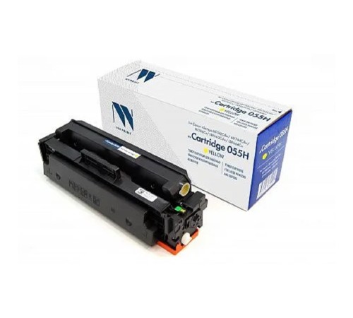 Тонер-картридж NVP совместимый NV-055H Yellow для Canon i-Sensys MF742Cdw/MF744Cdw/MF746Cx/LBP663Cdw/LBP664Cx (5900k)