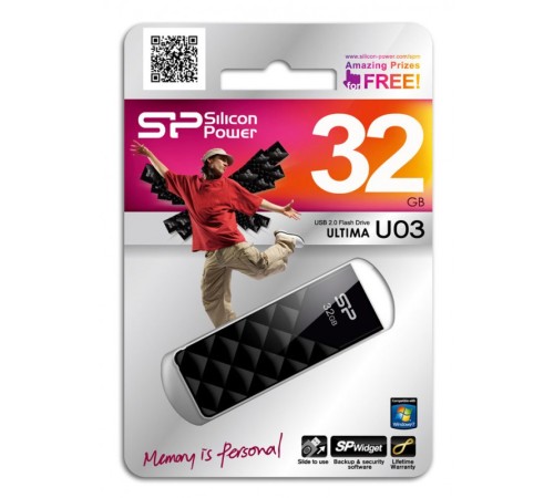 Флеш Диск Silicon Power 32Gb Ultima U03 SP032GBUF2U03V1K USB2.0 черный Флеш Диск Silicon Power 32Gb Ultima U03 SP032GBUF2U03V1K USB2.0 черный