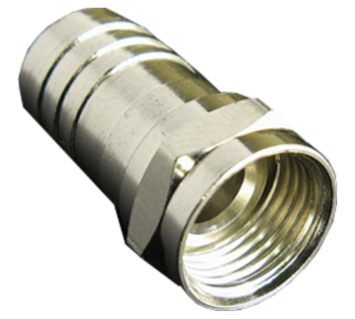 Разъем для коаксиального кабеля RG6 (Crimp) (100шт)