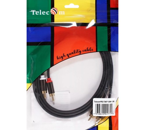 Кабель соединит 2xRCA (M) - 2xRCA (M),1.5m, TelecomPRO <TAV7158M-1.5M> VCOM Кабель-переходник Telecom 2 x RCA M/2 x RCA M (TAV7158M-1.5M) Кабель соединит 2xRCA (M) - 2xRCA (M),1.5m, TelecomPRO <TAV7158M-1.5M> VCOM Кабель-переходник Telecom 2 x RCA M/2 x RCA M (TAV7158M-1.5M)