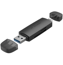 Картридер Vention USB 3.0 A+C (SD+TF) Черный Vention CLKB0