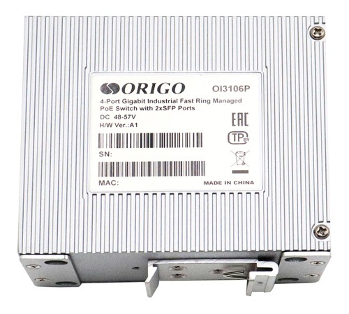 ORIGO OI3106P/60W/A1A Промышленный управляемый L2 PoE-коммутатор 4x1000Base-T PoE+, 2x1000Base-X SFP, PoE-бюджет 60 Вт