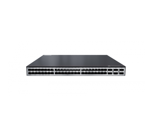 S6730-H48X6C (48x10GE SFP+ ports, 6x40GE QSFP28 ports, optional license for upgrade to 6x100GE QSFP28, without power module)