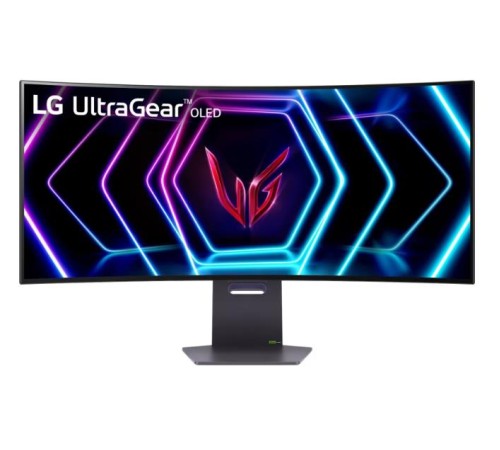 Монитор 38" LG UltraGear 39GS95QE-B OLED 3440x1440, 240 Гц, 0.3 мс, 21:9, 275 кд/м2, 2хHDMI, 1хDP, выход на наушники, изогнутый, черный