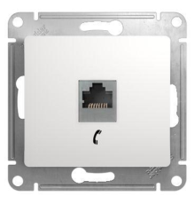 Systeme electric GSL000181T GLOSSA РОЗЕТКА телефонная RJ11, механизм, БЕЛЫЙ