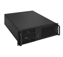 Exegate EX264270RUS Серверный корпус Exegate Pro 3U390-08 <RM 19",  высота 3U, глубина 390, без БП, USB>