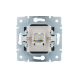 Розетка компьютерная 1-м СП Karina RJ45 механизм черн. бархат LEZARD 707-4288-139