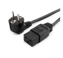 Кабель питания EU-Schuko/IEC320-C19, 220B, 16А, 1.8м