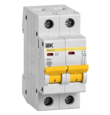 Iek MVA20-2-001-C Авт. выкл.ВА47-29 2Р  1А 4,5кА х-ка С ИЭК