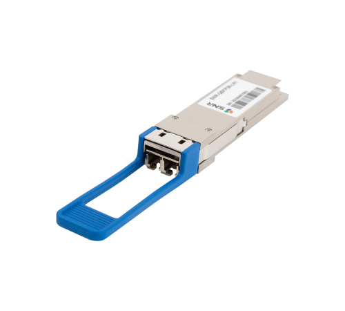 Двухволоконный модуль, QSFP+ 40GBASE-LR4, разъем LC, дальность до 10км