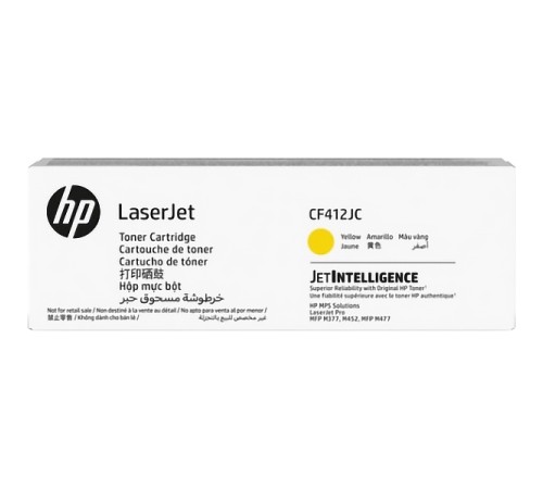 Cartridge HP 410J для CLJ M477/M452/M377dw, желтый (6 000 стр.) (белая упаковка) (CF412JC)