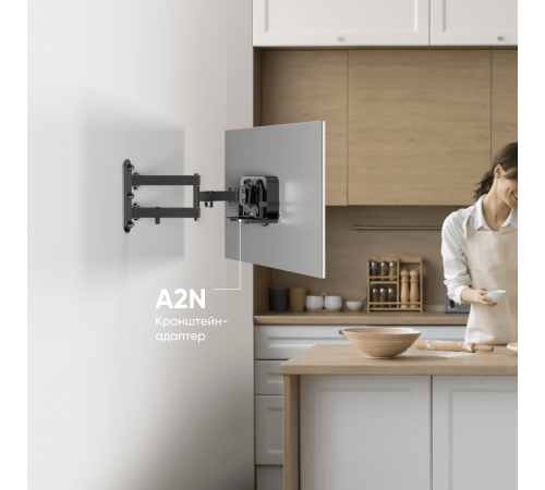 Кронштейн ONKRON A2N для mini PC, чёрный