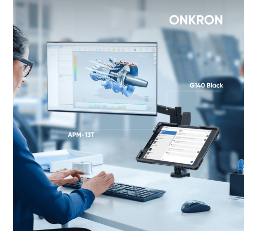 ONKRON адаптер для планшета 10 - 13 дюймов, черный APM-13T