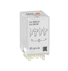 Реле промежуточное OptiRel G RP55-34-24D-6-CO КЭАЗ 281125