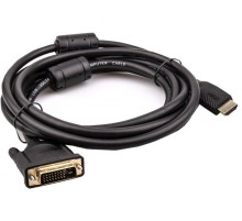 VCOM CG484GD-3M Кабель HDMI AM/DVI(24+1)M, 3м, CU, 1080P@60Hz, 2F, VCOM  <CG484G-3M>