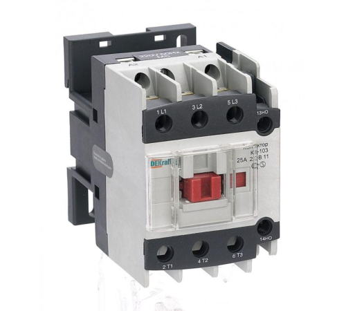 Контактор КМ-103 25А кат. 220В AC 1НО+1НЗ AC-3 DEKraft 22118DEK Контактор КМ-103 25А кат. 220В AC 1НО+1НЗ AC-3 DEKraft 22118DEK