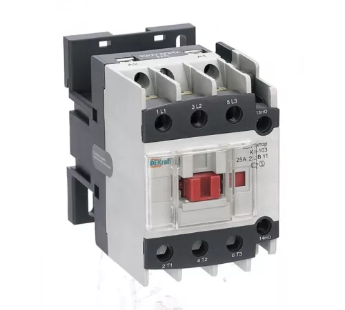Контактор КМ-103 25А кат. 380В AC 1НО+1НЗ AC-3 DEKraft 22119DEK