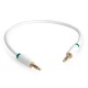 Greenconnect Кабель аудио 3.0m jack 3,5mm/jack 3,5mm белый, зеленая окантовка, ультрагибкий, 28 AWG, M/M, Premium GCR-AVC1662-3.0m, экран, стерео Greenconnect 3.0м jack 3,5mm/jack 3,5mm белый, зеленая окантовка, ультрагибкий, 28 AWG, M/M, Premium, экран,