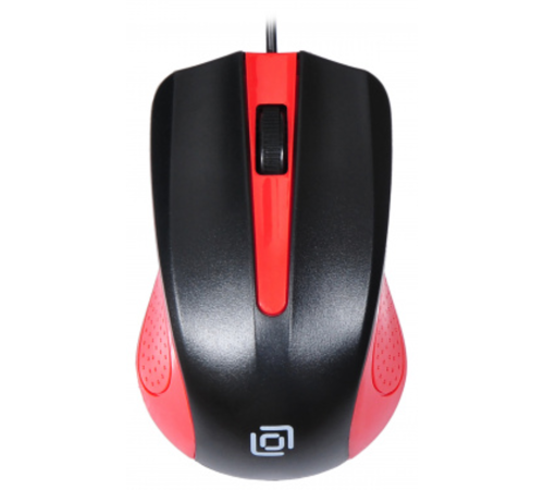 Oklick 225M черный/красный Мышь оптическая (1200dpi) USB (3but) [288237]