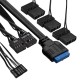 Exegate EX294966RUS Корпус Miditower ExeGate EVO-9205 (ATX, без БП, с окном, 1*USB+1*USB3.0, аудио, 3 вент. 12см с RGB подсветкой)