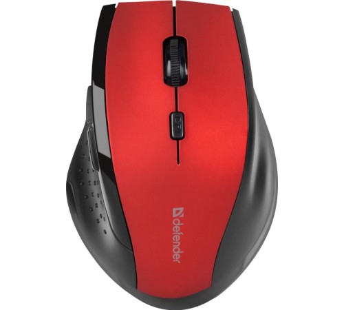 Мышь Defender Accura MM-365 красный оптическая (1600dpi) беспроводная USB (5but)