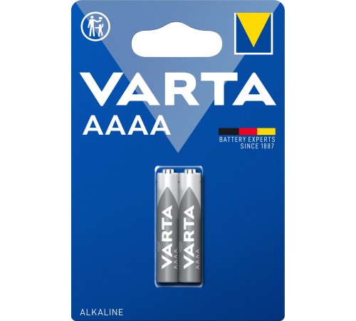 Батарейка Varta AAAA/25A/LR61/LR8D425 BL2 Alkaline 1.5V (04061) (2/20/100) Varta ALKALINE SPECIAL LR8D425 AAAA (04061101402)