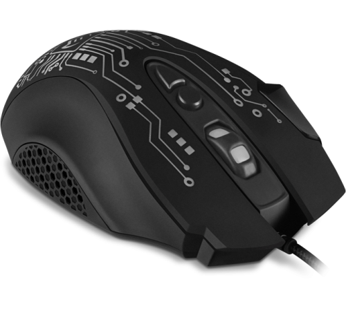 Игровая мышь SVEN RX-G715 (7+1кл., бесш. кл., 1200-3200 DPI, SoftTouch, подсветка, игров. упак) Sven RX-G715 (SV-019938)