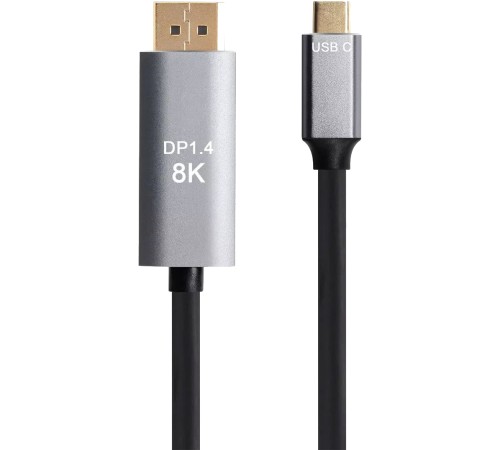 VCOM CU480MC-1.8M Кабель-адаптер USB Type-Cm --> DP1.4v (m) 8K@60Hz, 1.8m , Alum Shell,VCOM <CU480MC-1.8M>[4895182217904]